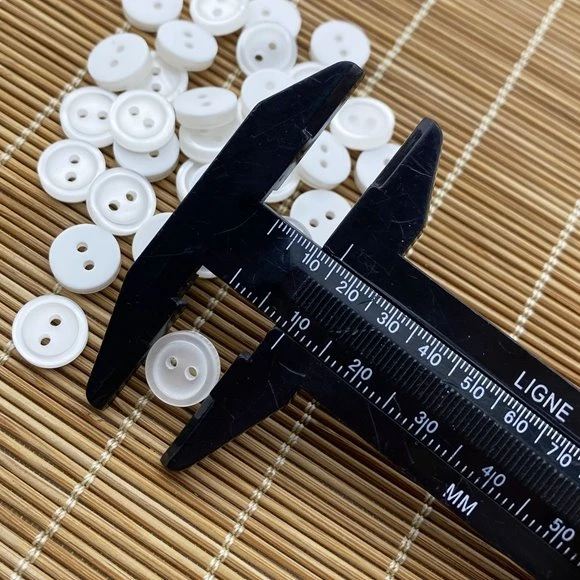 2 Hole Pear Plastic Button