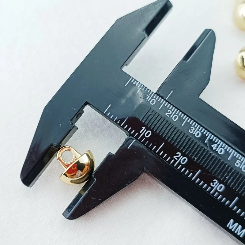 Mushroom Shape Metal Button With Letter Pattern